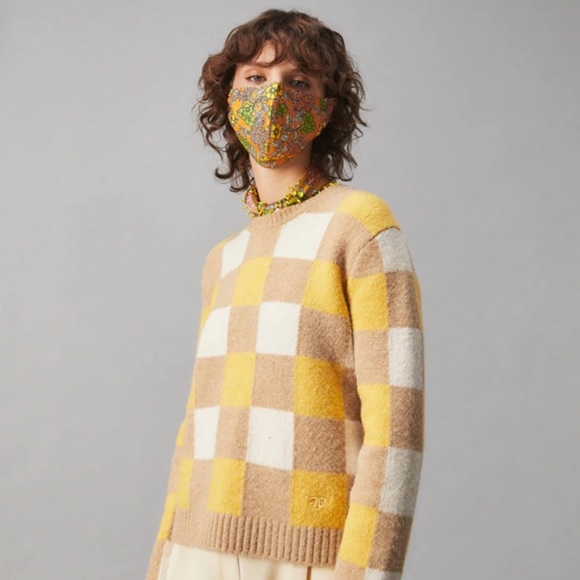 ❤️ Tory Burch Floral Printed Face Mask New💐 - Picture 5 of 5